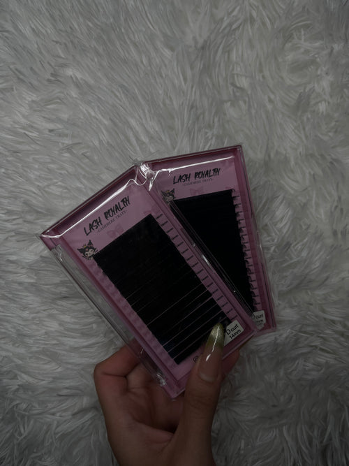 Matte black ca$hmere single trays